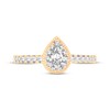 Thumbnail Image 3 of Adore Diamond Engagement Ring 5/8 ct tw Pear/Round 14K Yellow Gold