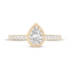 Thumbnail Image 3 of Diamond Engagement Ring 5/8 ct tw Pear/Round 14K Yellow Gold