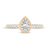 Thumbnail Image 4 of Adore Diamond Engagement Ring 5/8 ct tw Pear/Round 14K Yellow Gold