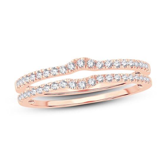 Adore Double Wedding Band 1/4 ct tw Diamonds 14K Rose Gold