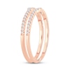 Thumbnail Image 2 of Adore Double Wedding Band 1/4 ct tw Diamonds 14K Rose Gold