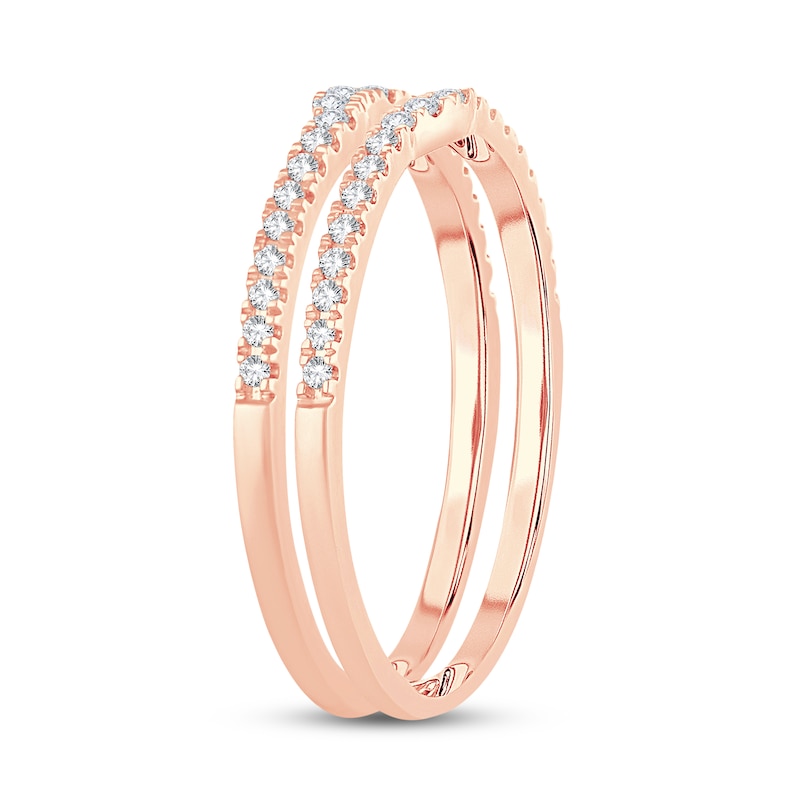 Main Image 2 of Adore Double Wedding Band 1/4 ct tw Diamonds 14K Rose Gold