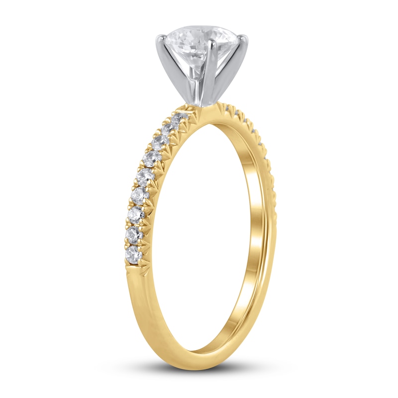 Diamond Engagement Ring 7/8 ct tw 14K Yellow Gold