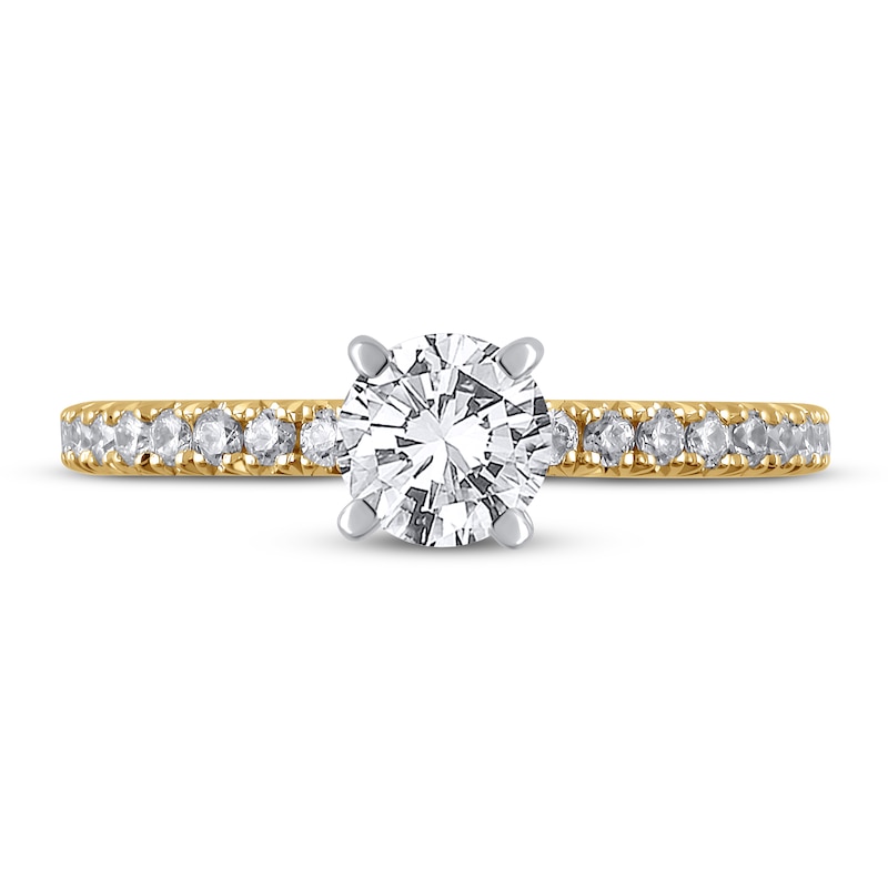 Diamond Engagement Ring 7/8 ct tw 14K Yellow Gold