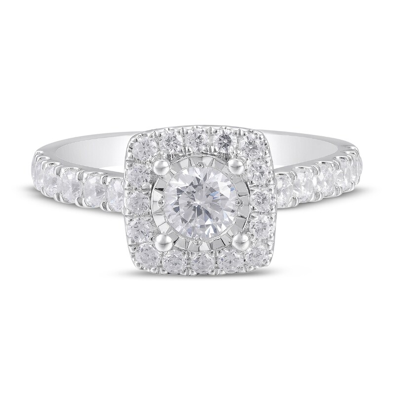 Diamond Engagement Ring 1 ct tw Round-Cut 14K White Gold