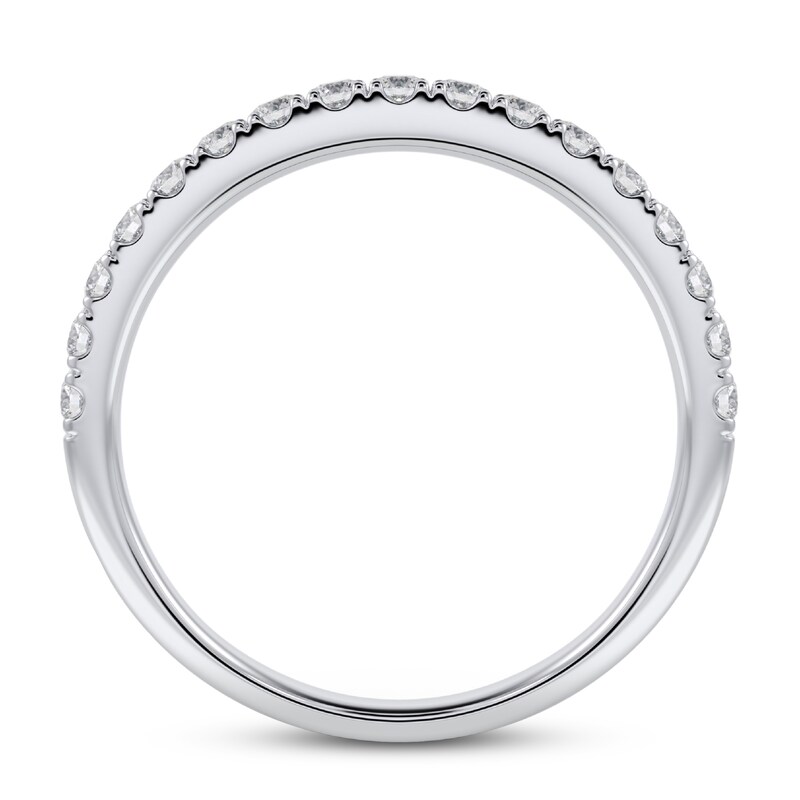 Diamond Wedding Band 3/8 ct tw Round-cut 14K White Gold