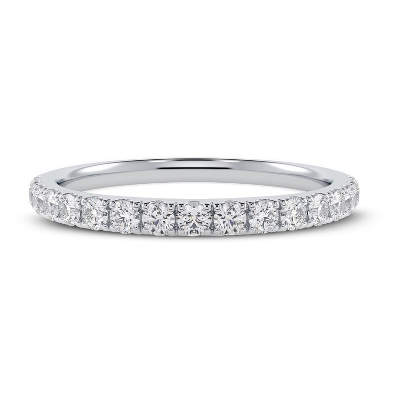 Diamond Wedding Band 3/8 ct tw Round-cut 14K White Gold