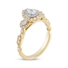 Thumbnail Image 2 of Adore Diamond Engagement Ring 3/4 ct tw Pear/Round 14K Yellow Gold