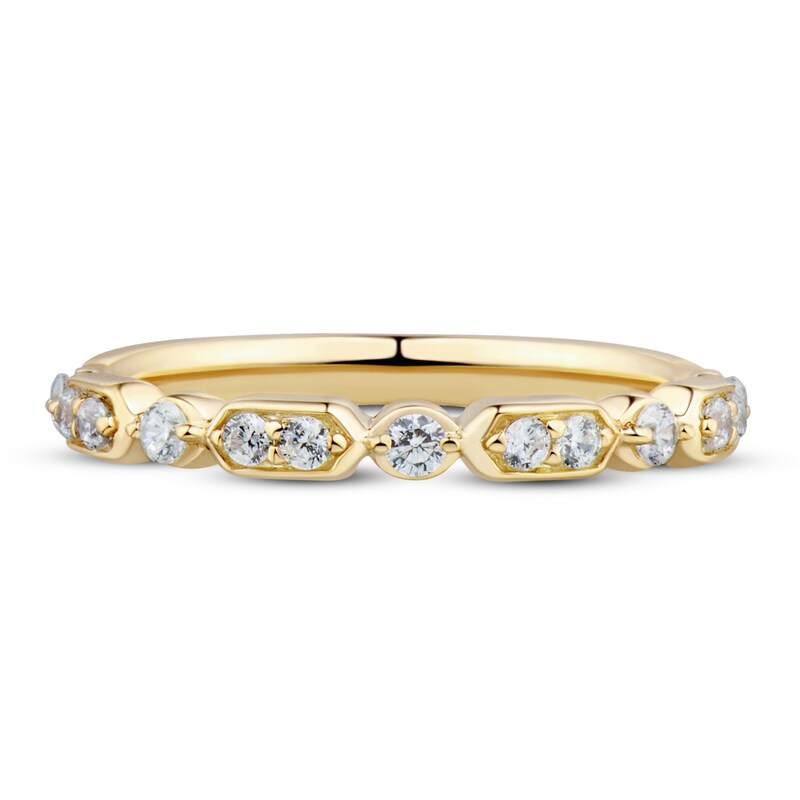 Main Image 3 of Adore Diamond Wedding Band 1/4 ct tw Round-cut 14K Yellow Gold