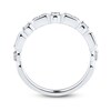 Thumbnail Image 2 of Adore Diamond Wedding Band 1/4 ct tw Round-cut 14K White Gold