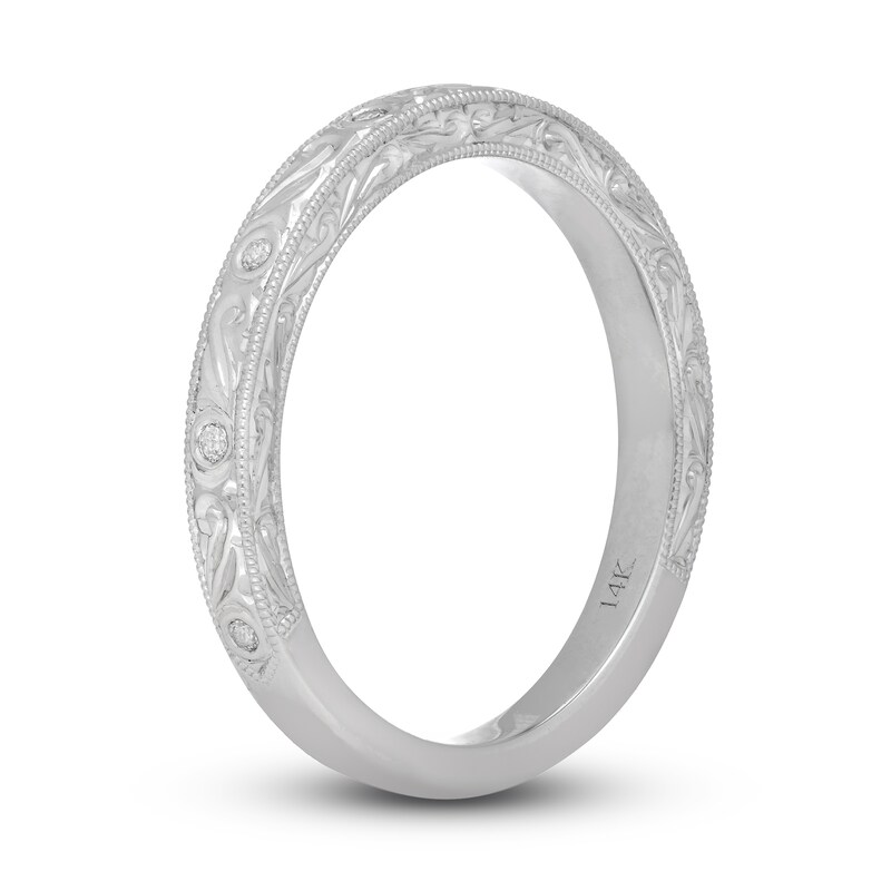 Neil Lane Diamond Wedding Band 1/20 ct tw Round-cut 14K White Gold
