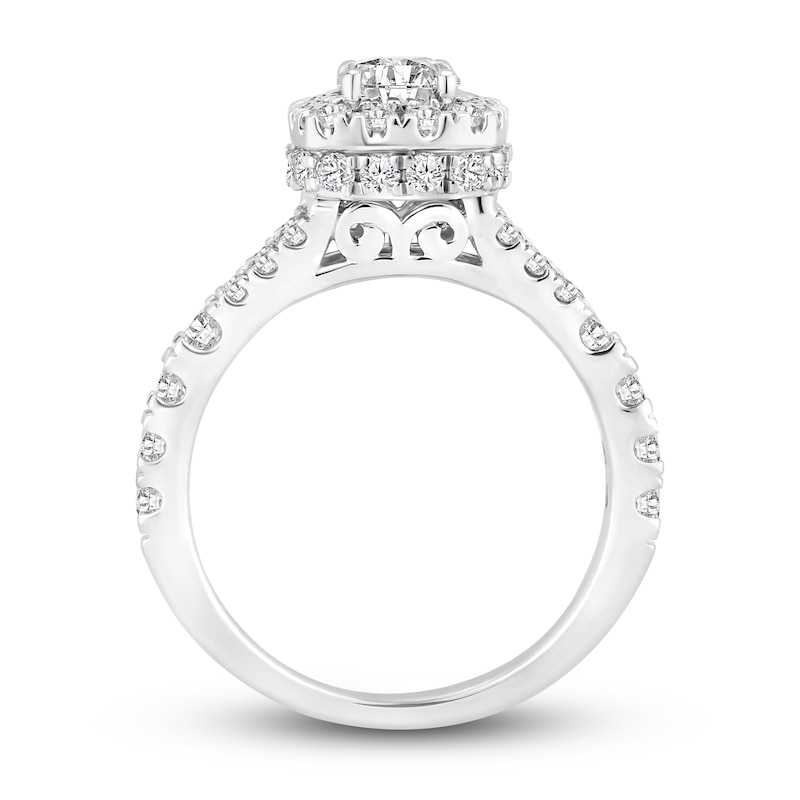 Diamond Engagement Ring 1-5/8 ct tw Round-cut 14K White Gold | Kay Outlet