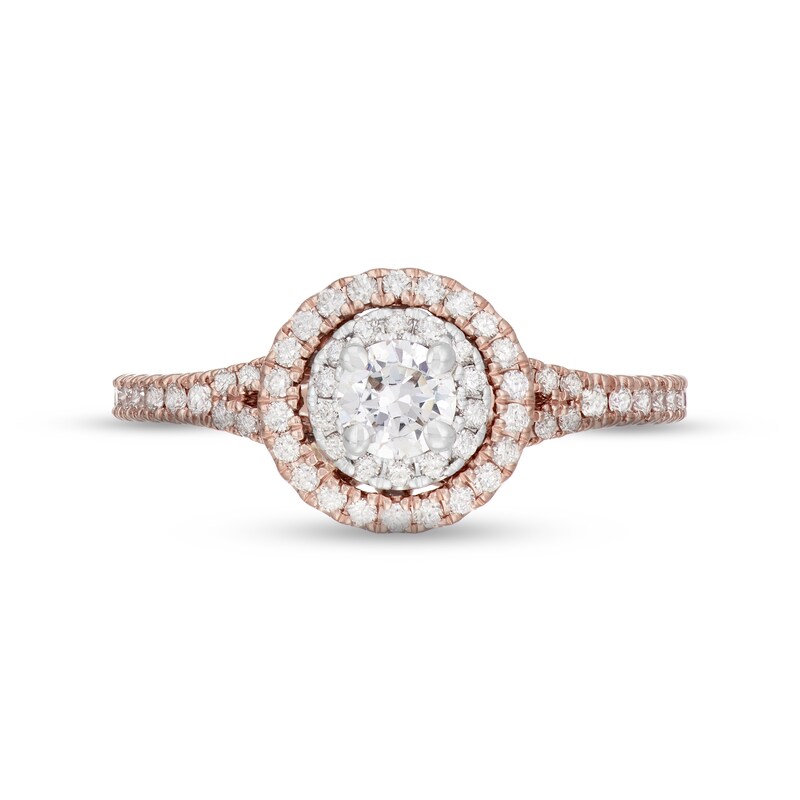 Neil Lane Diamond Engagement Ring 5/8 ct tw Round-cut 14K Rose Gold