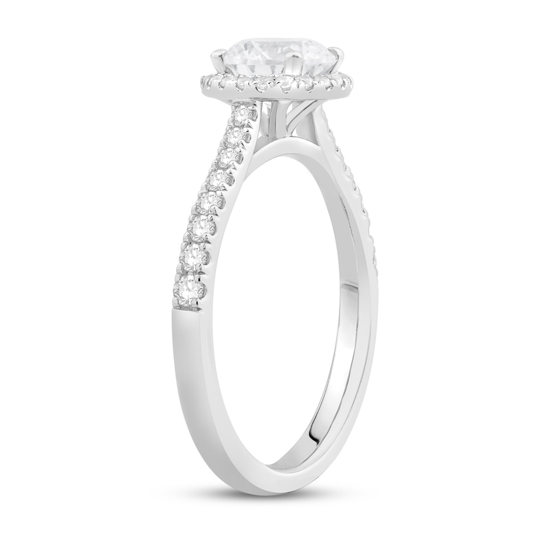 Main Image 2 of GIA Diamond Engagement Ring 1-1/4 ct tw Round-cut 18K White Gold