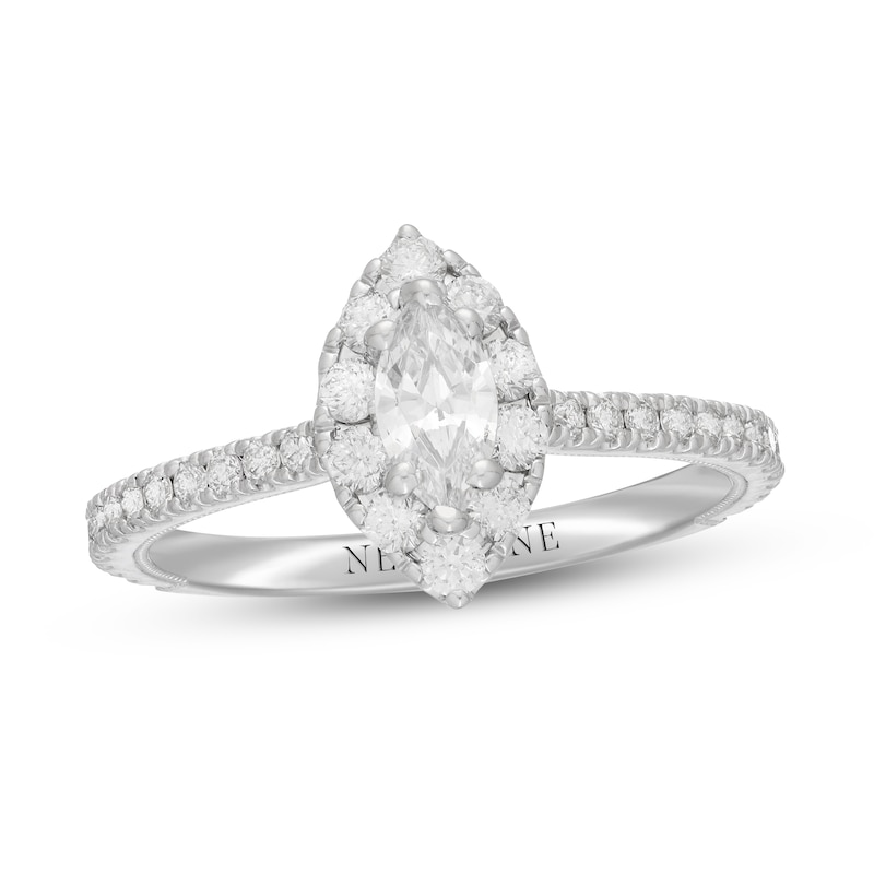 Main Image 1 of Neil Lane Diamond Engagement Ring 7/8 ct tw Marquise & Round-Cut 14K White Gold