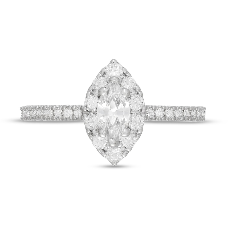 Main Image 2 of Neil Lane Diamond Engagement Ring 7/8 ct tw Marquise & Round-Cut 14K White Gold
