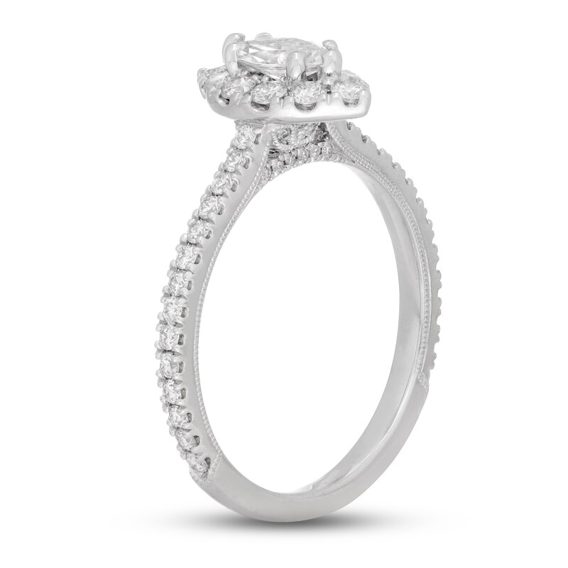 Main Image 3 of Neil Lane Diamond Engagement Ring 7/8 ct tw Marquise & Round-Cut 14K White Gold