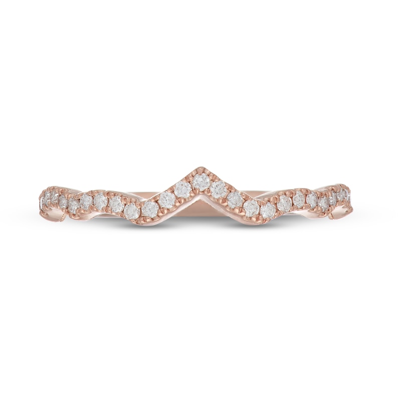 Main Image 2 of Neil Lane Diamond Wedding Band 1/5 ct tw Round-Cut 14K Rose Gold