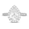 Neil Lane Diamond Engagement Ring 2-7/8 ct tw Pear & Round-cut 14K White Gold