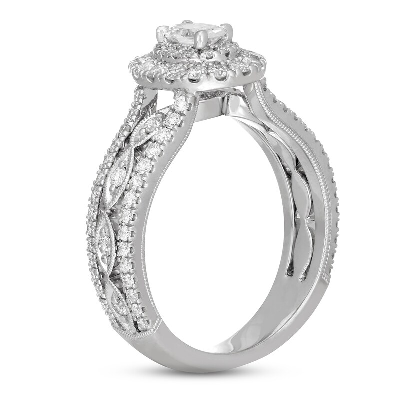 Neil Lane Diamond Engagement Ring 1 ct tw Oval & Round-cut 14K White Gold