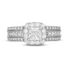 Neil Lane Diamond Engagement Ring 2-1/8 ct tw Princess & Round-cut 14K White Gold