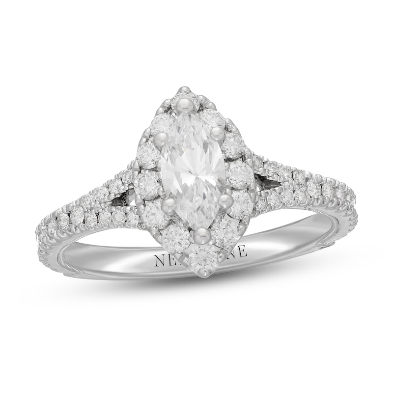 Neil Lane Diamond Engagement Ring 1 ct tw Marquise & Round-Cut 14K White Gold