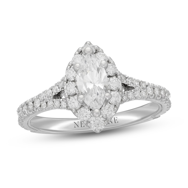 Main Image 1 of Neil Lane Diamond Engagement Ring 1 ct tw Marquise & Round-Cut 14K White Gold