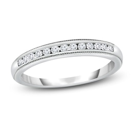 Adore Diamond Wedding Band 1/5 ct tw Round-cut 10K White Gold