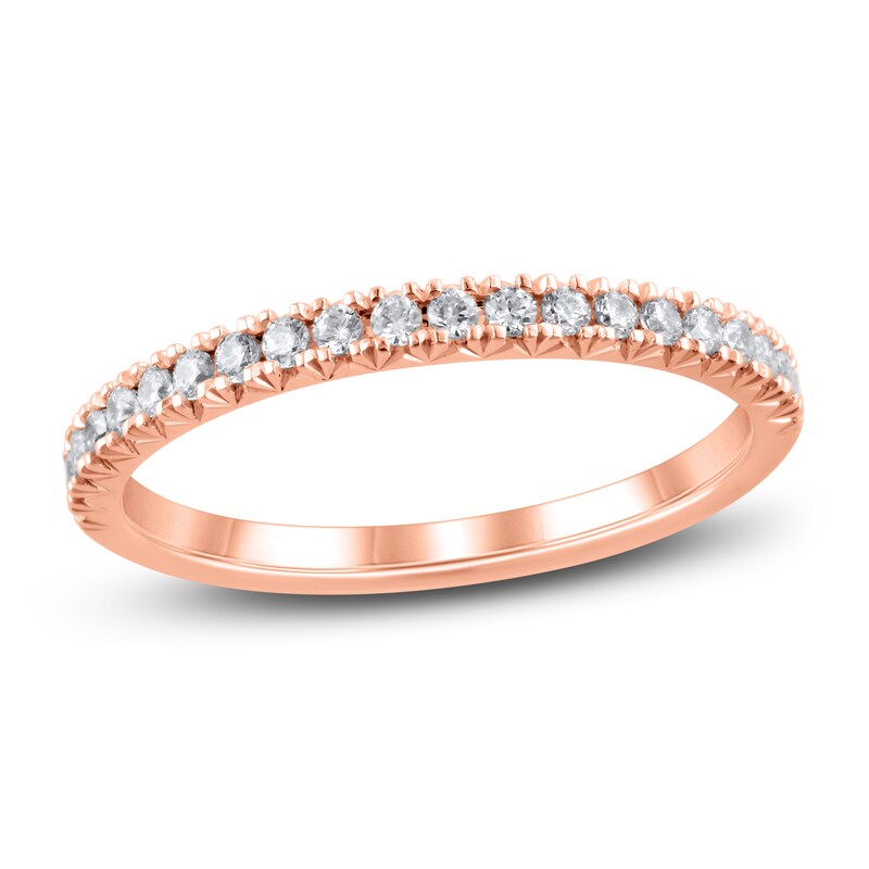 Main Image 1 of Adore Diamond Wedding Band 1/4 ct tw Round-cut 14K Rose Gold