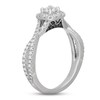 Neil Lane White & Black Diamond Engagement Ring 5/8 ct tw Round-cut 14K White Gold