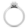 Neil Lane White & Black Diamond Engagement Ring 5/8 ct tw Round-cut 14K White Gold