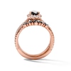 Thumbnail Image 5 of Neil Lane Black & White Pear Shaped Diamond Bridal Set 1-1/2 ct tw 14K Rose Gold