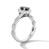 Thumbnail Image 2 of Neil Lane Black & White Diamond Engagement Ring 1-1/2 ct tw Pear & Round-cut 14K White Gold