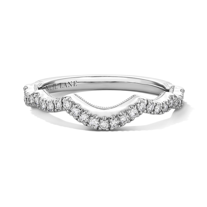 Main Image 3 of Neil Lane Diamond Wedding Band 1/4 ct tw Round-cut 14K White Gold
