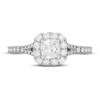 Neil Lane Diamond Engagement Ring 1-1/6 ct tw Cushion & Round-cut 14K White Gold