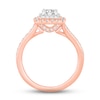 Thumbnail Image 3 of Adore Diamond Engagement Ring 1 ct tw Princess & Round-cut 14K Two-Tone Gold