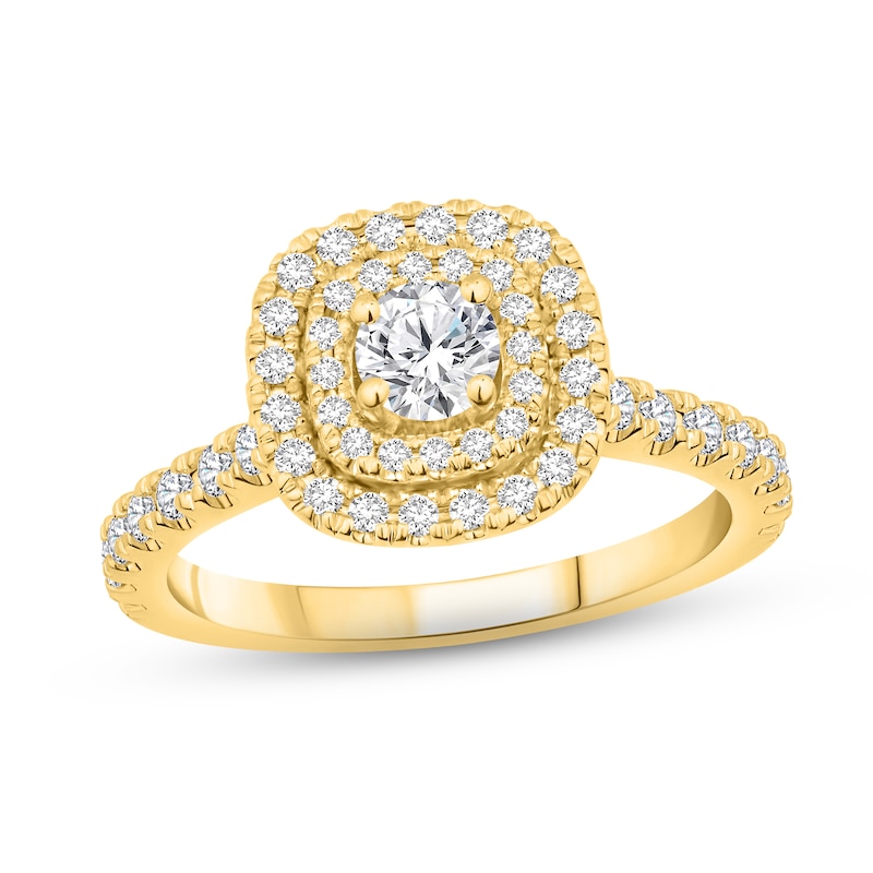 Main Image 1 of Diamond Engagement Ring 1 ct tw Round-cut 14K Yellow Gold