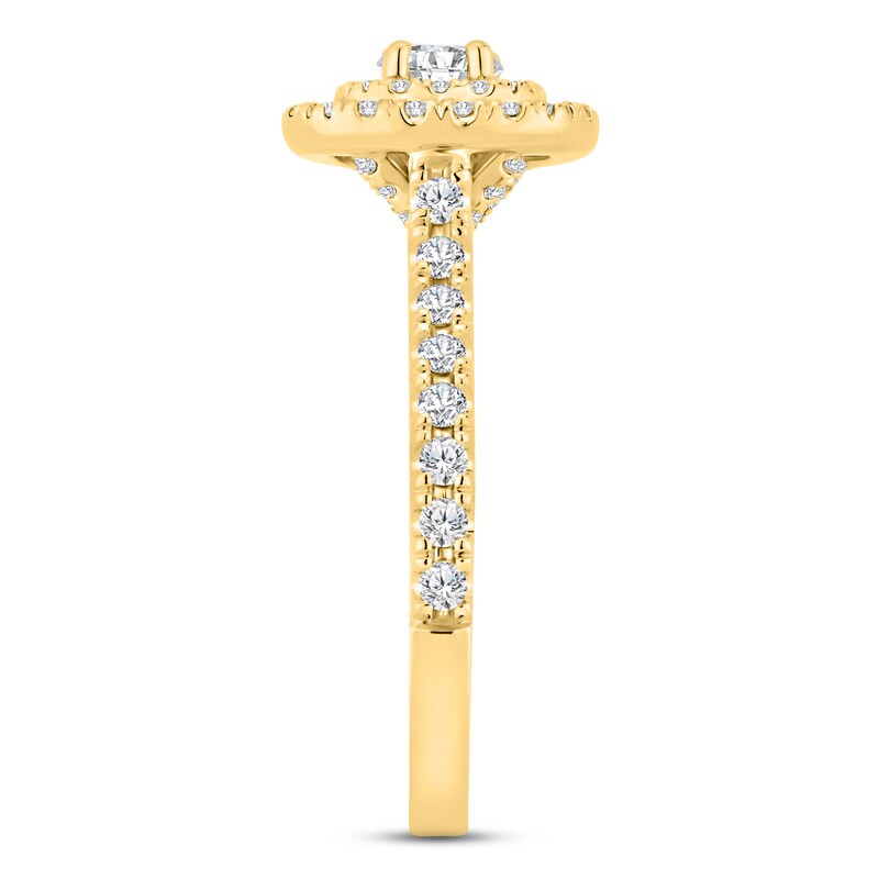 Main Image 2 of Diamond Engagement Ring 1 ct tw Round-cut 14K Yellow Gold