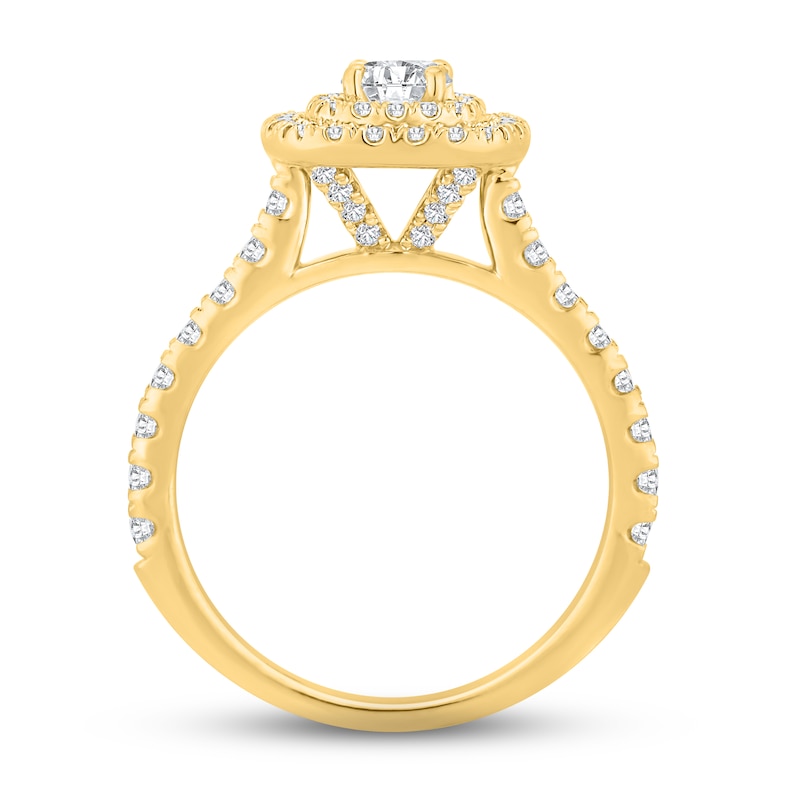 Main Image 3 of Diamond Engagement Ring 1 ct tw Round-cut 14K Yellow Gold