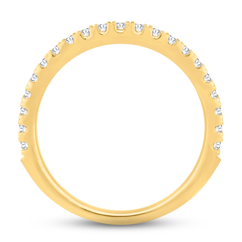 Diamond Wedding Band 3/8 ct tw Round-cut 14K Yellow Gold