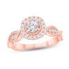 Thumbnail Image 1 of Diamond Engagement Ring 5/8 ct tw Round-cut 14K Rose Gold
