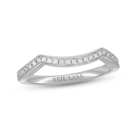 Neil Lane Diamond Wedding Band 1/ ct tw Round-cut 14K White Gold