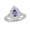 Thumbnail Image 0 of Neil Lane Tanzanite & Diamond Engagement Ring 5/8 ct tw Round-cut 14K White Gold