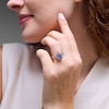 Thumbnail Image 4 of Neil Lane Tanzanite & Diamond Engagement Ring 5/8 ct tw Round-cut 14K White Gold