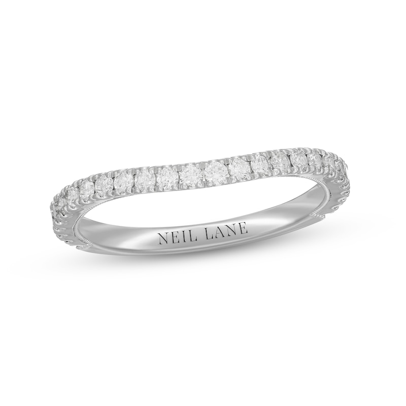 Main Image 1 of Neil Lane Diamond Wedding Band 3/8 ct tw Round-cut 14K White Gold