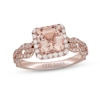 Thumbnail Image 0 of Neil Lane Morganite & Diamond Engagement Ring 1/2 ct tw Round-cut 14K Rose Gold