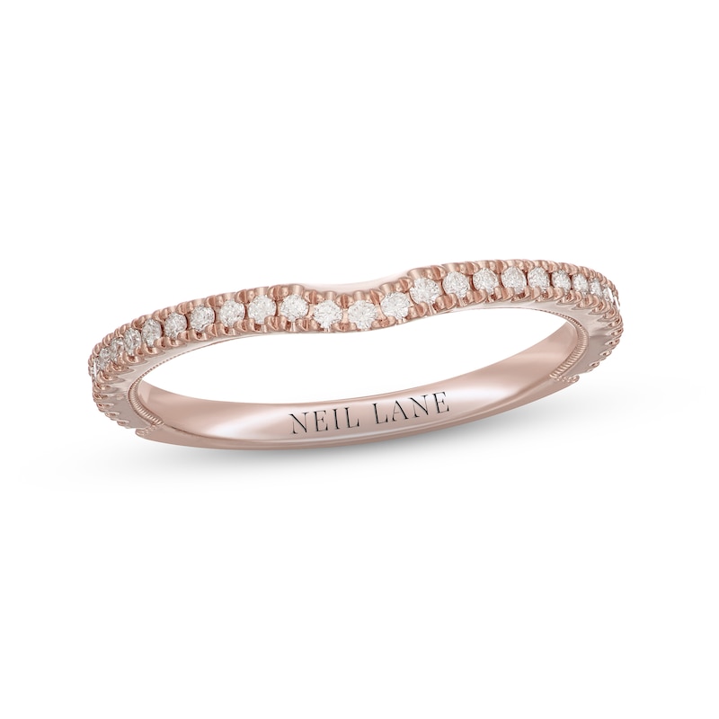 Main Image 1 of Neil Lane Diamond Wedding Band 1/5 ct tw Round-cut 14K Rose Gold