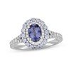Neil Lane Tanzanite & Diamond Engagement Ring 5/8 ct tw Round-cut 14K White Gold
