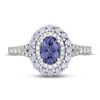 Neil Lane Tanzanite & Diamond Engagement Ring 5/8 ct tw Round-cut 14K White Gold