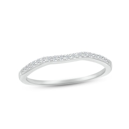 Adore Diamond Wedding Band 1/6 ct tw Round-cut 10K White Gold